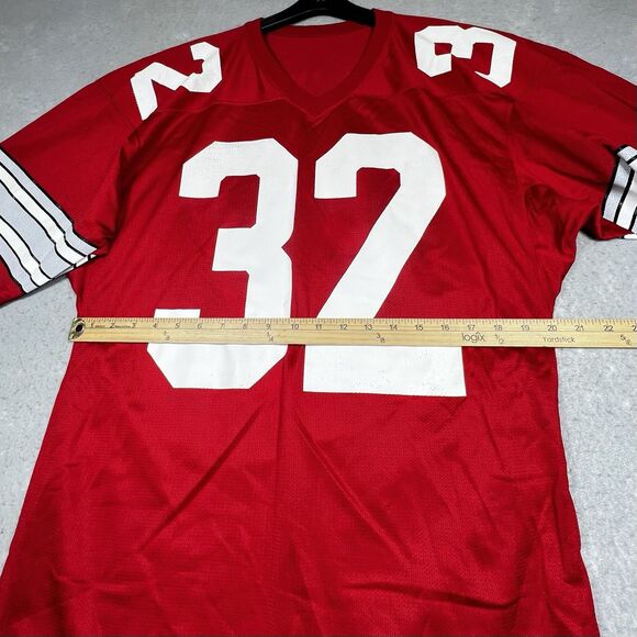 Vintage Champion Ohio State Buckeyes Football Jersey Mens Large Red #32 USA Made - Picture 6 of 12
